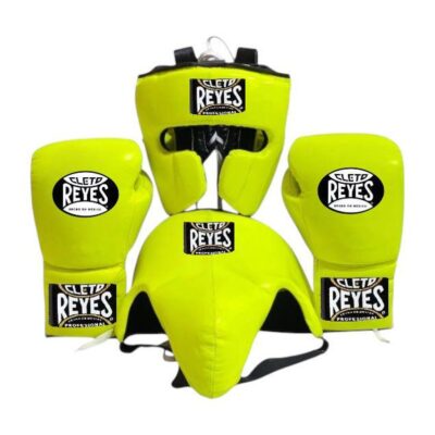 Yellow cleto reyes boxing setyellow cleto reyes boxing set gloves head guard groin guard