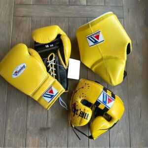 Winning yellow boxing set